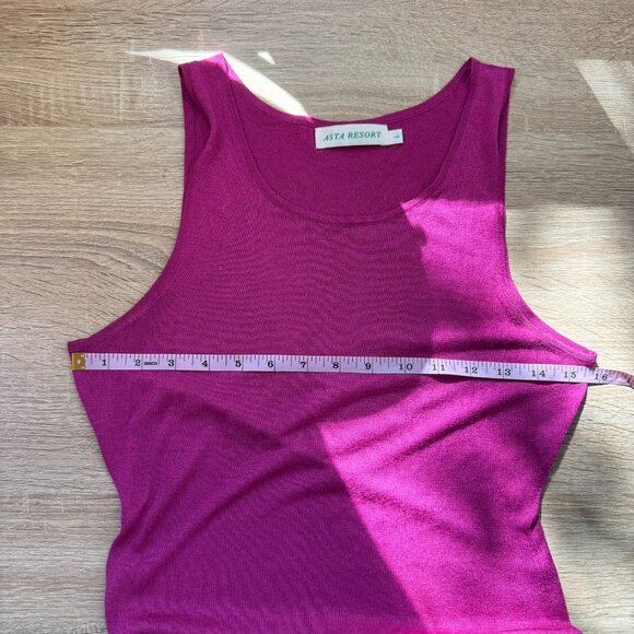 Asta Resort Natalia Maxi Dress Fuchsia Pink Sequin Sparkle Large - Picture 11 of 14